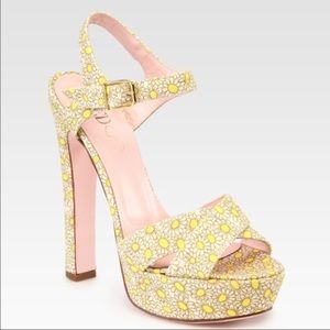 Valentino daisy platform sandals NEW